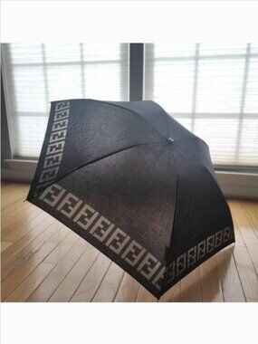 Fendi Zucca vintage Y2K FF monogram compact folding umbrella 90s 00s EUC